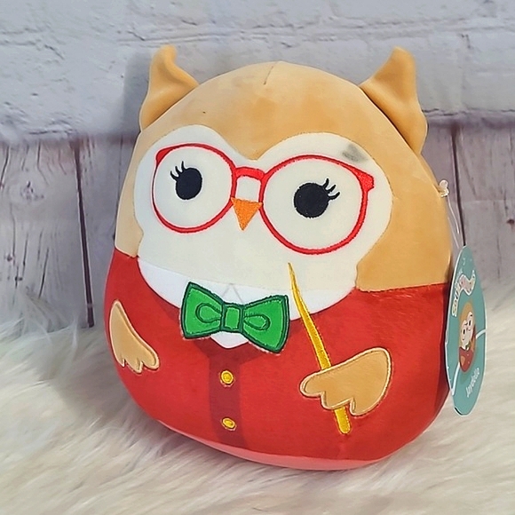🆕️NWT Squishmallows 8 Inch JAYDELLE the Owl Teacher Back to School 2023 - Picture 3 of 16